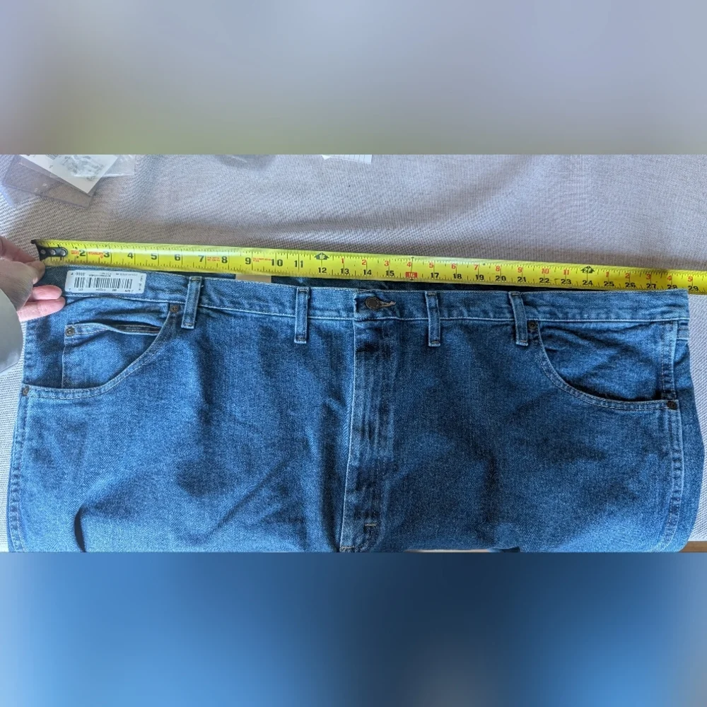 NWT Wrangler Rugged Wear Mens Big & Tall Relaxed Fit Size 56x30 Blue Jeans NEW! - Picture 14 of 16